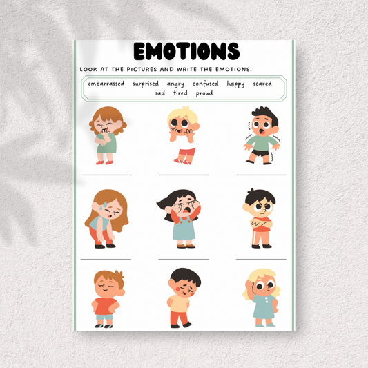Emotions Worksheet
