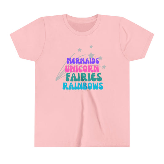 Girls's Mermaids Unicorn, Rainbows and Fairies T-shirt