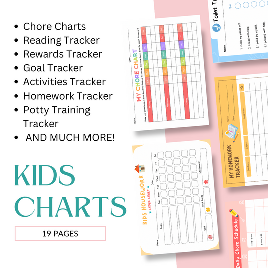 Ultimate Set of Kids Tracking Charts (Horizontal)